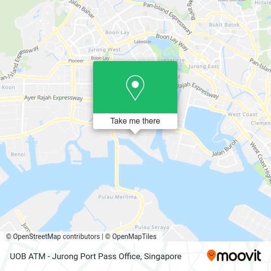 UOB ATM - Jurong Port Pass Office map