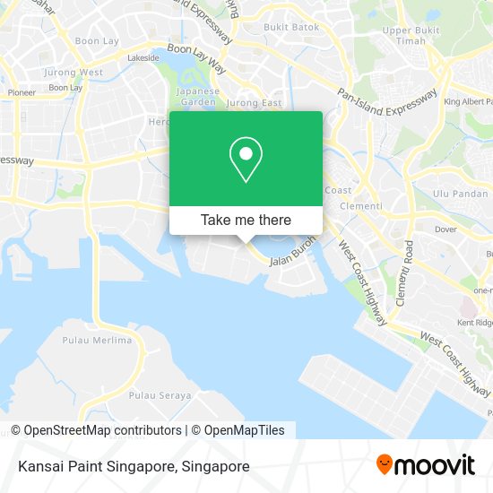 Kansai Paint Singapore map