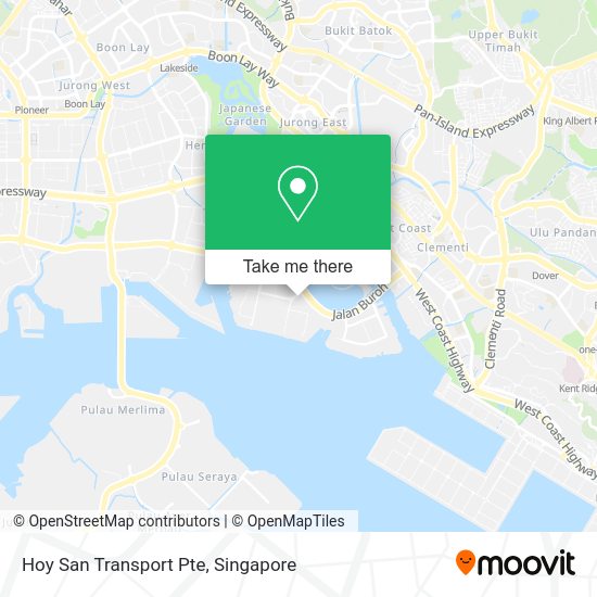 Hoy San Transport Pte map