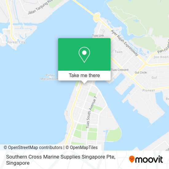 Southern Cross Marine Supplies Singapore Pte map
