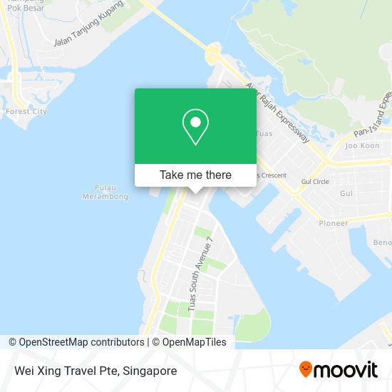 Wei Xing Travel Pte map