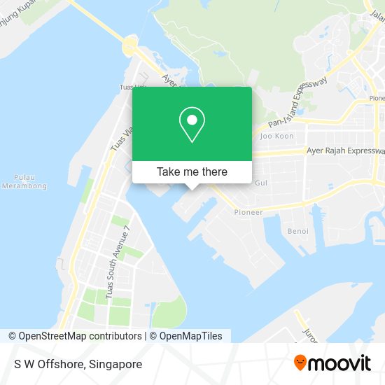 S W Offshore map
