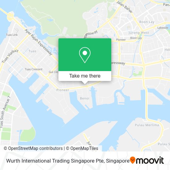 Wurth International Trading Singapore Pte map