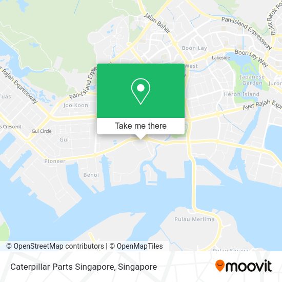 Caterpillar Parts Singapore map