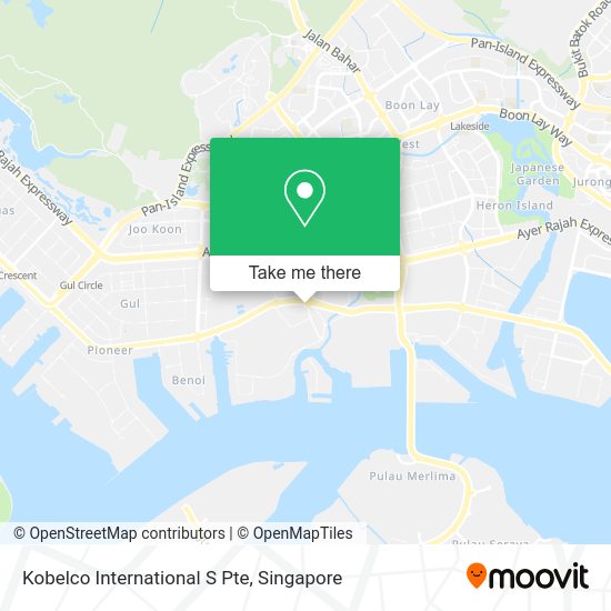 Kobelco International S Pte map