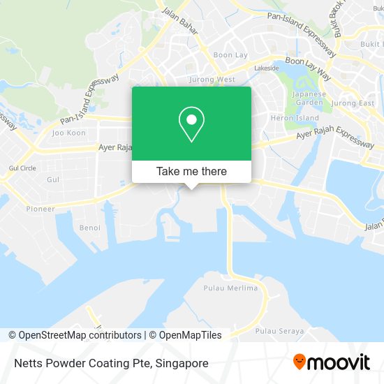 Netts Powder Coating Pte map