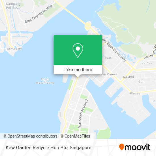 Kew Garden Recycle Hub Pte map