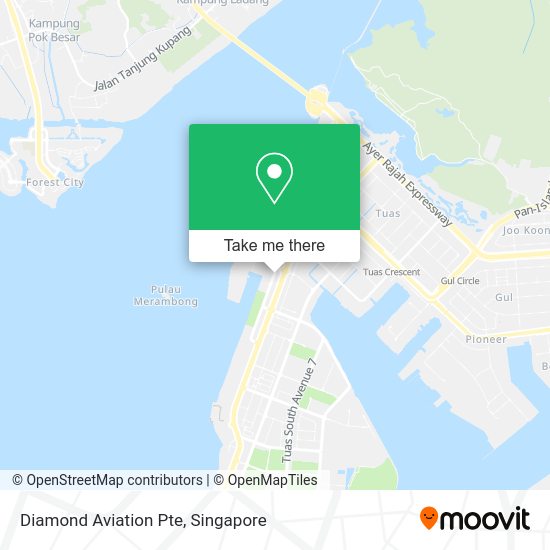 Diamond Aviation Pte map