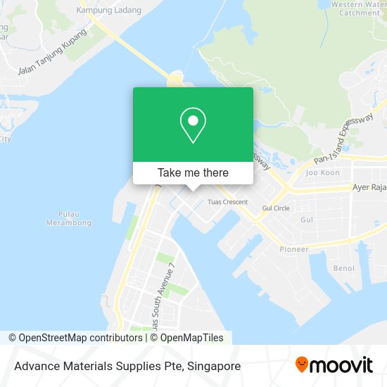 Advance Materials Supplies Pte map