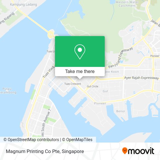 Magnum Printing Co Pte map