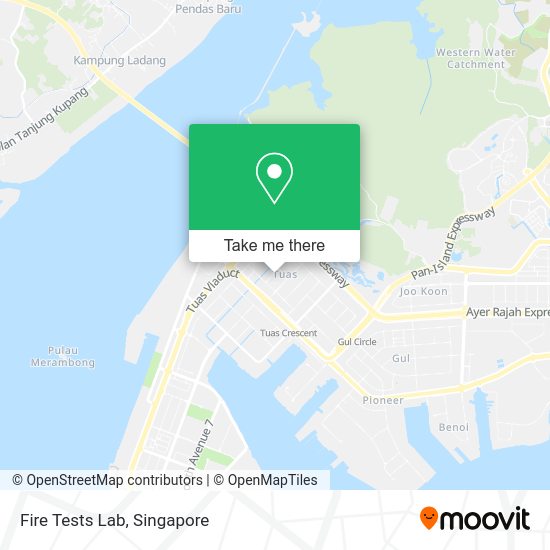 Fire Tests Lab map