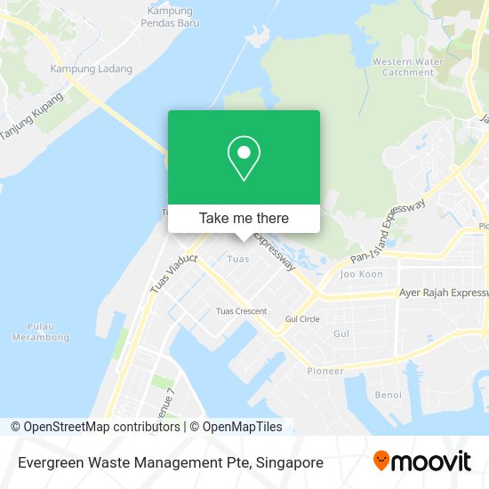 Evergreen Waste Management Pte map