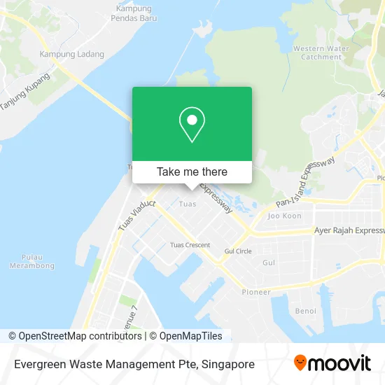 Evergreen Waste Management Pte map