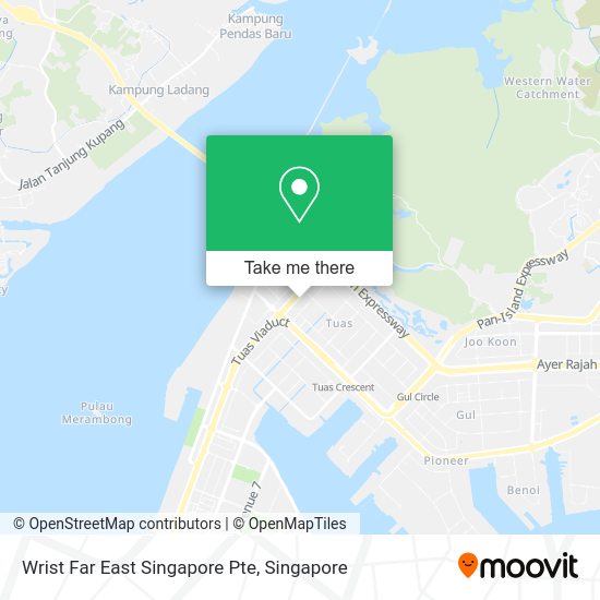 Wrist Far East Singapore Pte map