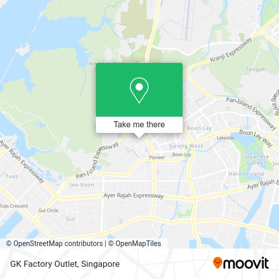 GK Factory Outlet map