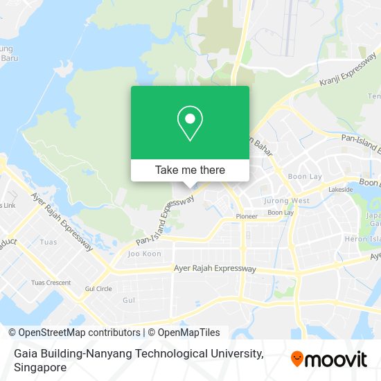 Gaia Building-Nanyang Technological University map