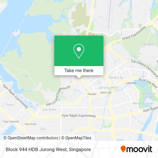 Block 944 HDB Jurong West map
