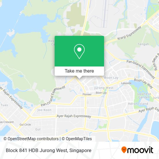 Block 841 HDB Jurong West map