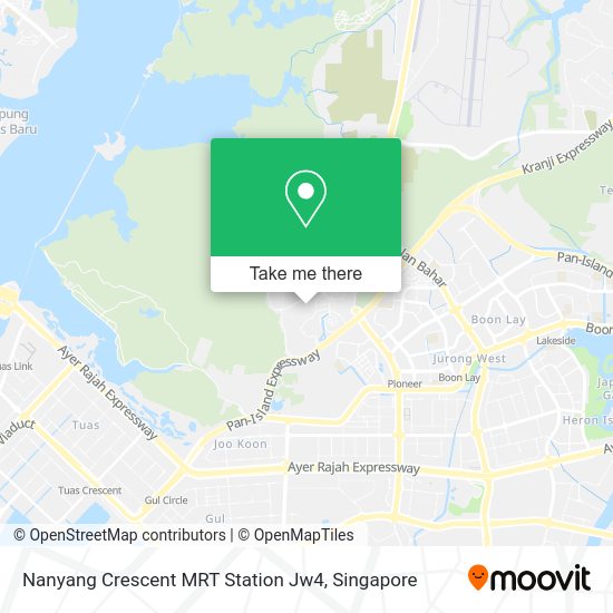 Nanyang Crescent MRT Station Jw4 map