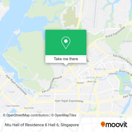 Ntu Hall of Residence 6 Hall 6 map