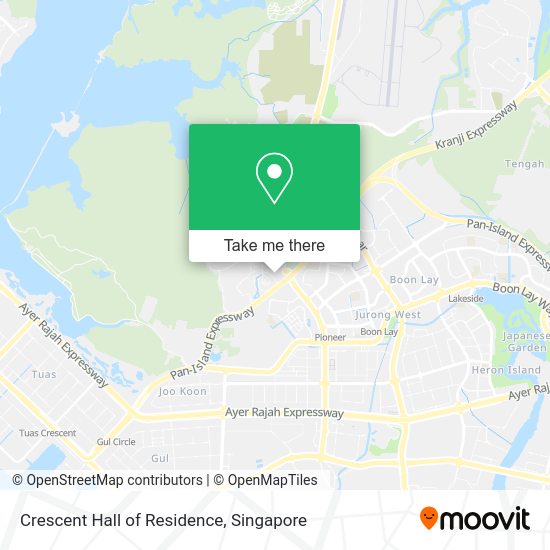 Crescent Hall of Residence map