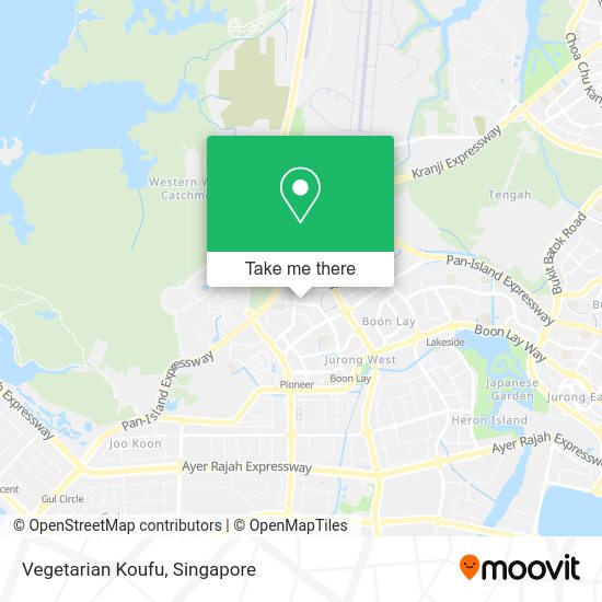 Vegetarian Koufu map