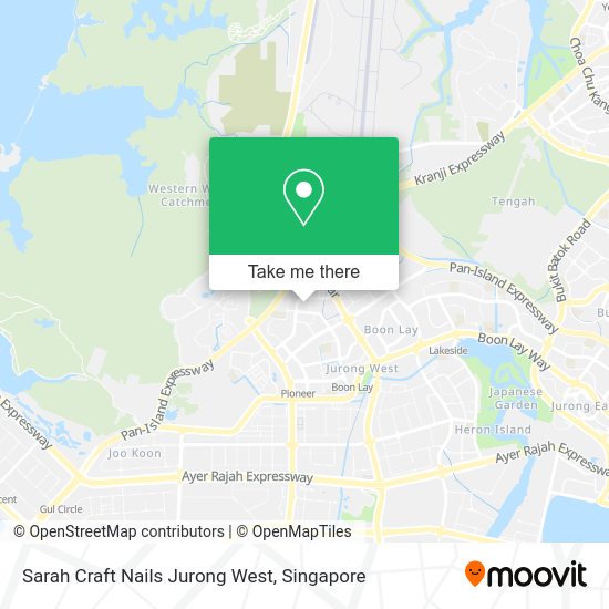 Sarah Craft Nails Jurong West map