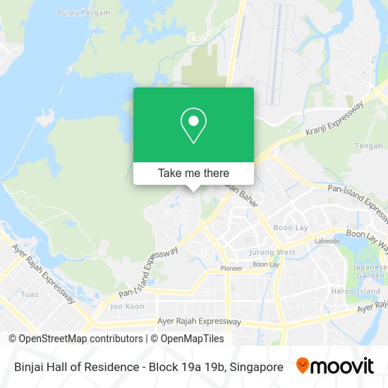 Binjai Hall of Residence - Block 19a 19b map