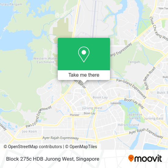 Block 275c HDB Jurong West map