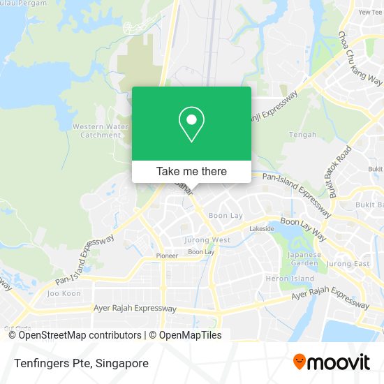 Tenfingers Pte map