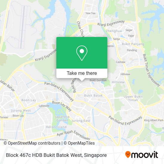 Block 467c HDB Bukit Batok West map