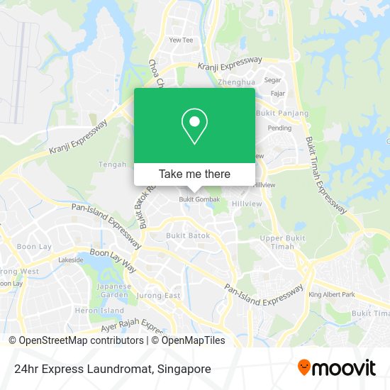 24hr Express Laundromat map