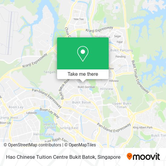 Hao Chinese Tuition Centre Bukit Batok map
