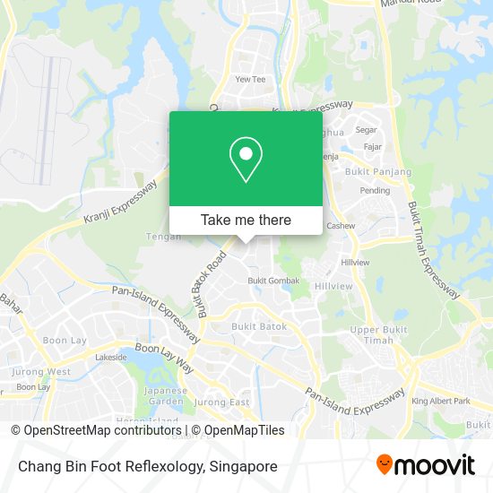 Chang Bin Foot Reflexology map