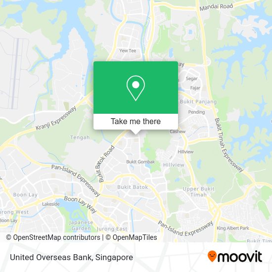 United Overseas Bank map