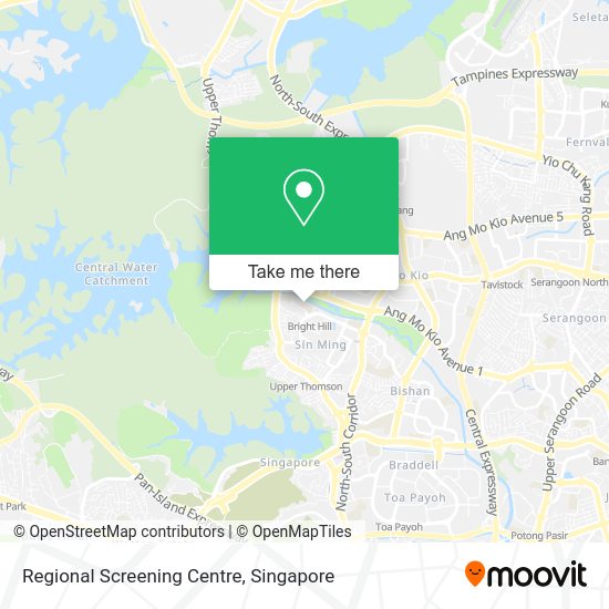 Regional Screening Centre map
