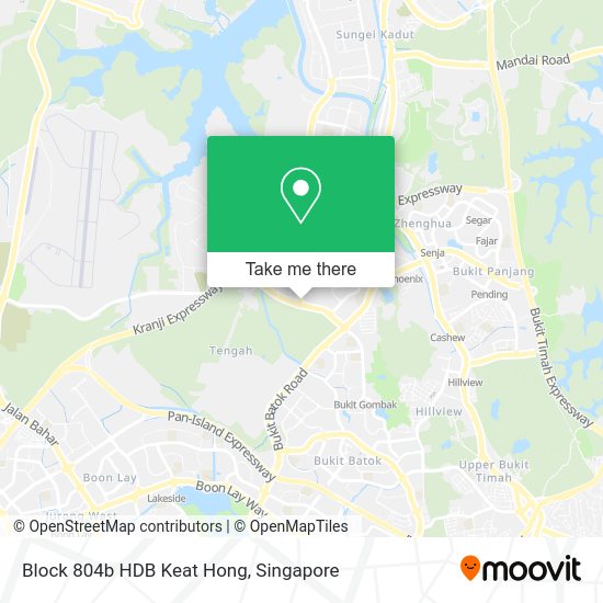Block 804b HDB Keat Hong map
