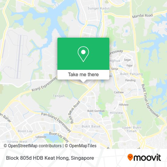 Block 805d HDB Keat Hong map