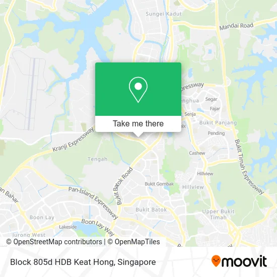 Block 805d HDB Keat Hong map