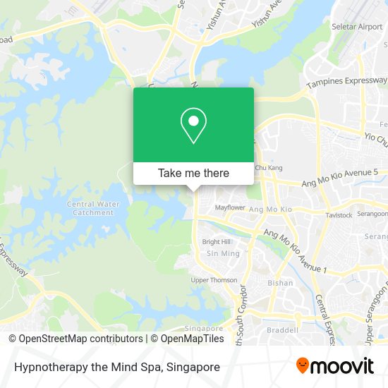 Hypnotherapy the Mind Spa map