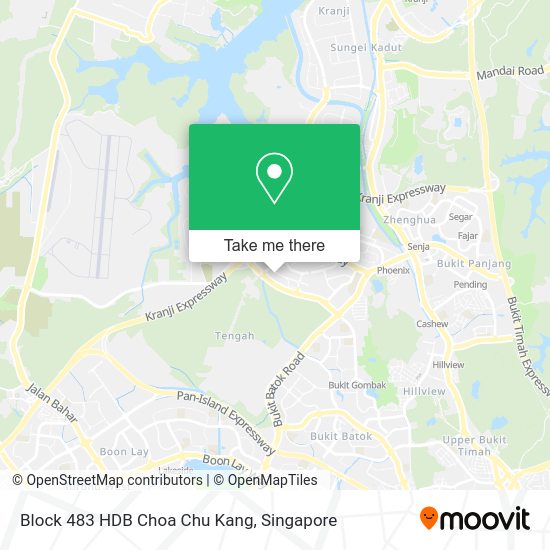 Block 483 HDB Choa Chu Kang map