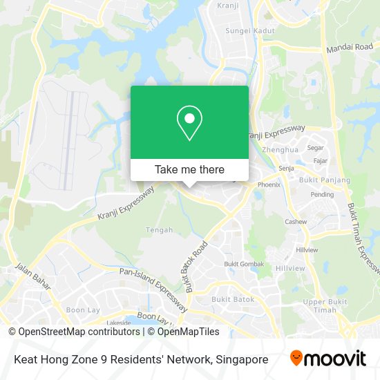 Keat Hong Zone 9 Residents' Network map