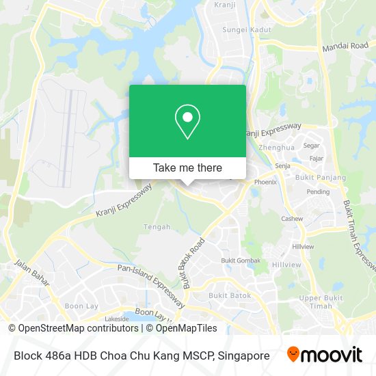 Block 486a HDB Choa Chu Kang MSCP map