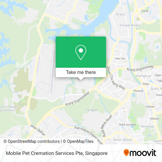 Mobile Pet Cremation Services Pte map