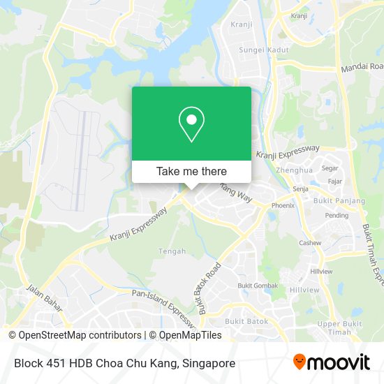 Block 451 HDB Choa Chu Kang map