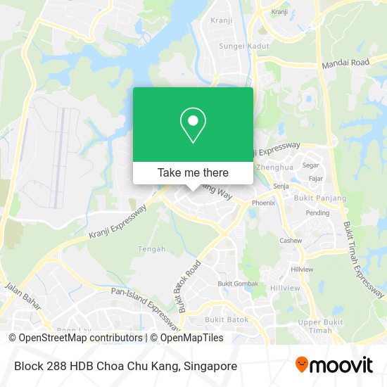 Block 288 HDB Choa Chu Kang map