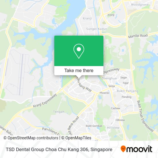 TSD Dental Group Choa Chu Kang 306 map