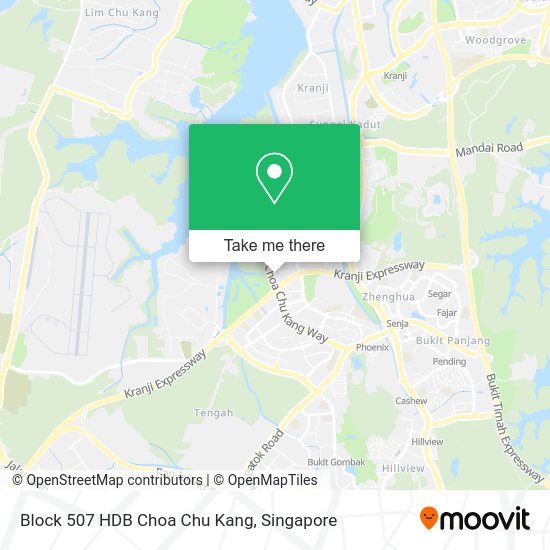 Block 507 HDB Choa Chu Kang map