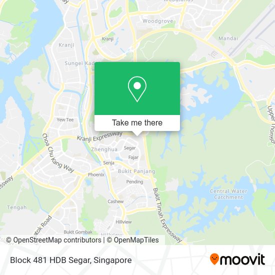 Block 481 HDB Segar map
