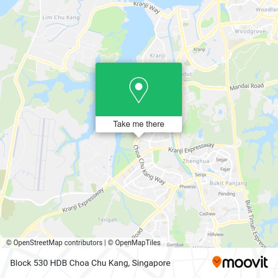 Block 530 HDB Choa Chu Kang map